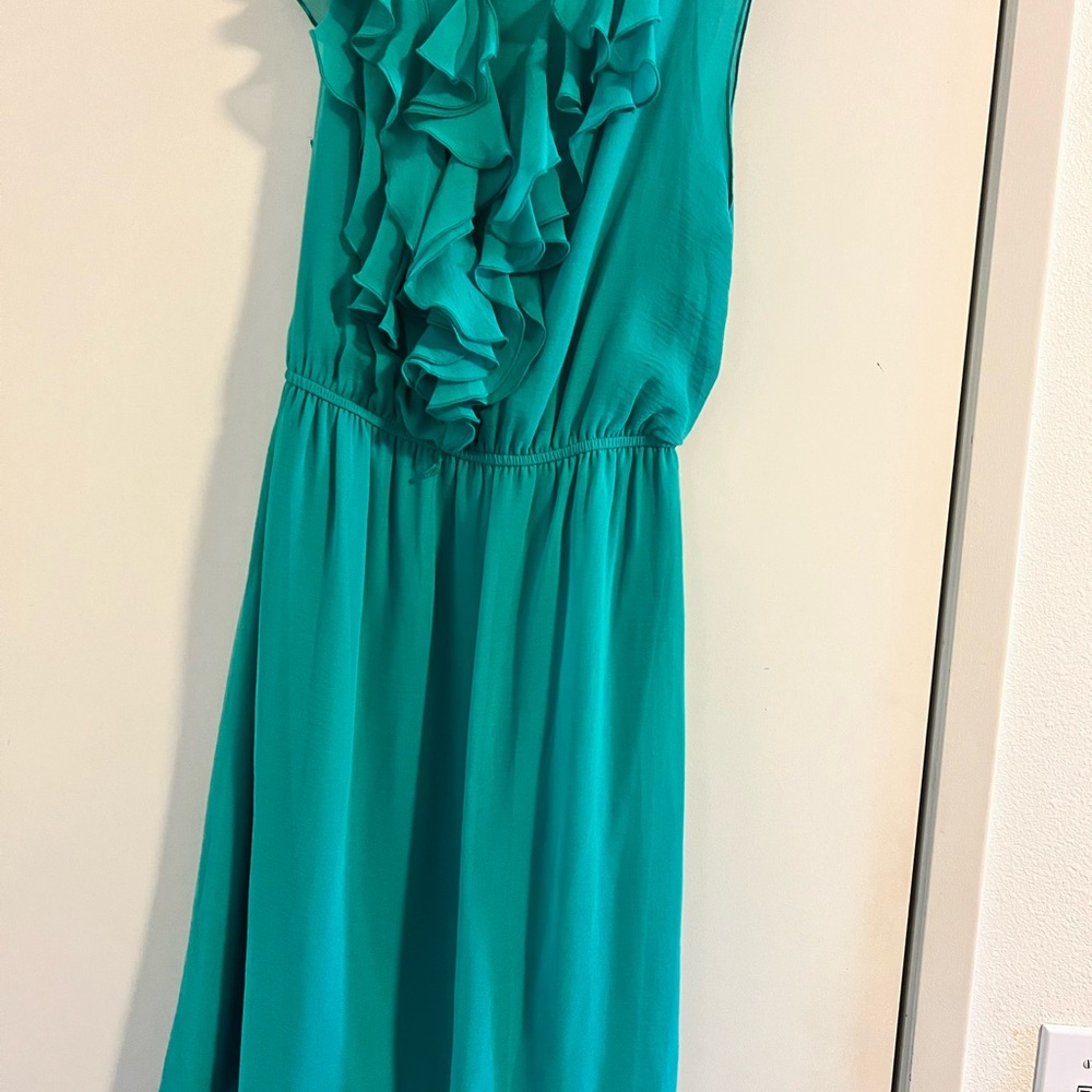 Emma & Michele Teal Ruffle Dress for Kids